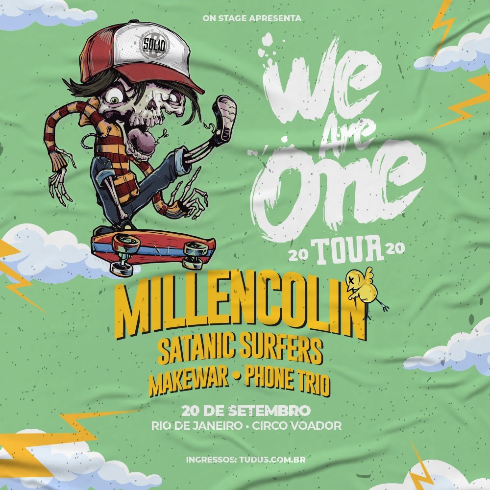 Show | We Are One Tour 2021 traz Millencolin, Satanic Surfers e MakeWar para o Brasil